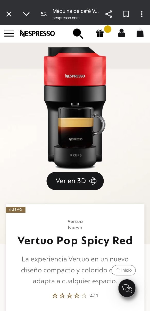 Cafetera Nespresso krups
