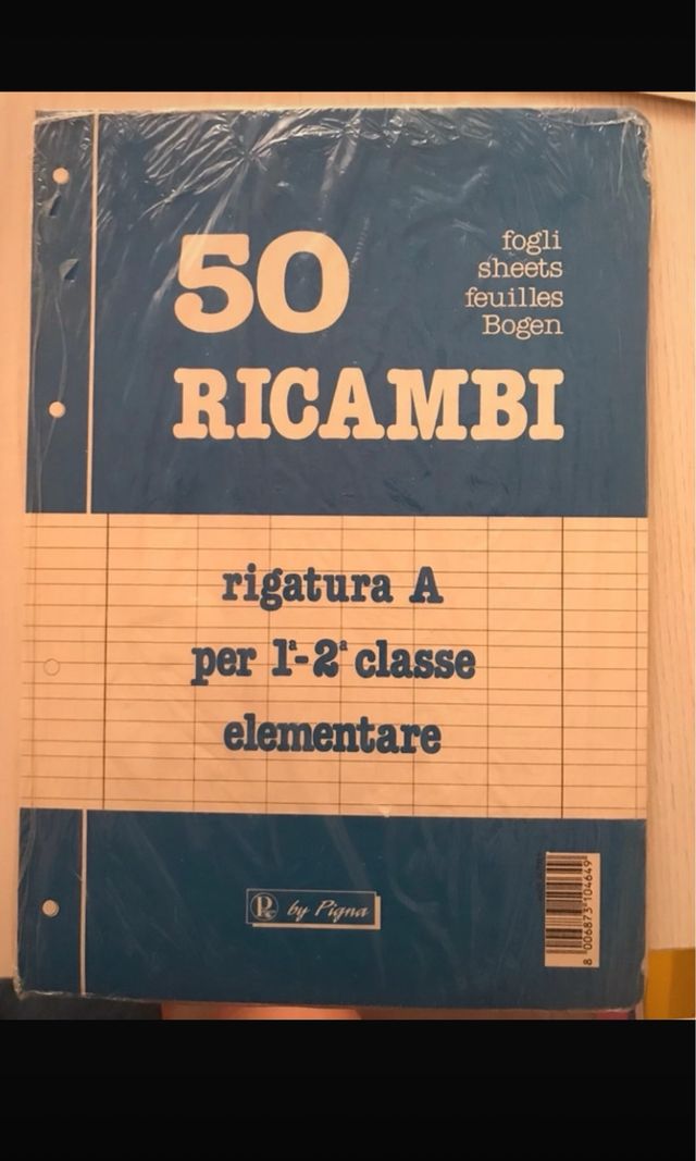 2 risme fogli per raccoglitore
