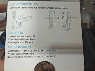 Cerradura inteligente MOES+ PUENTE WIFI opcional