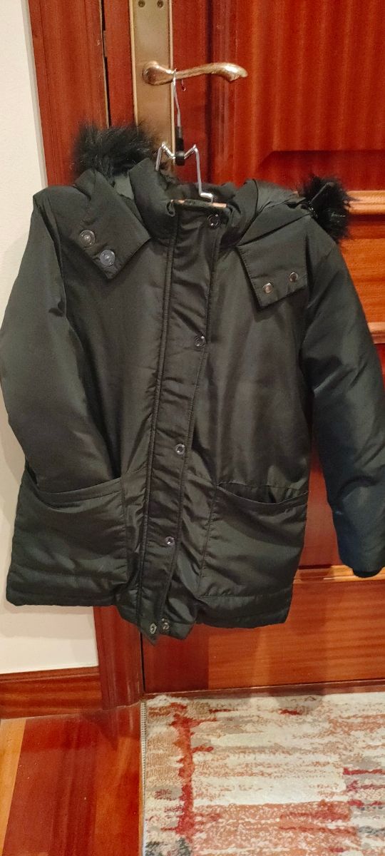 Chaqueta niña/o acolchada negra choto