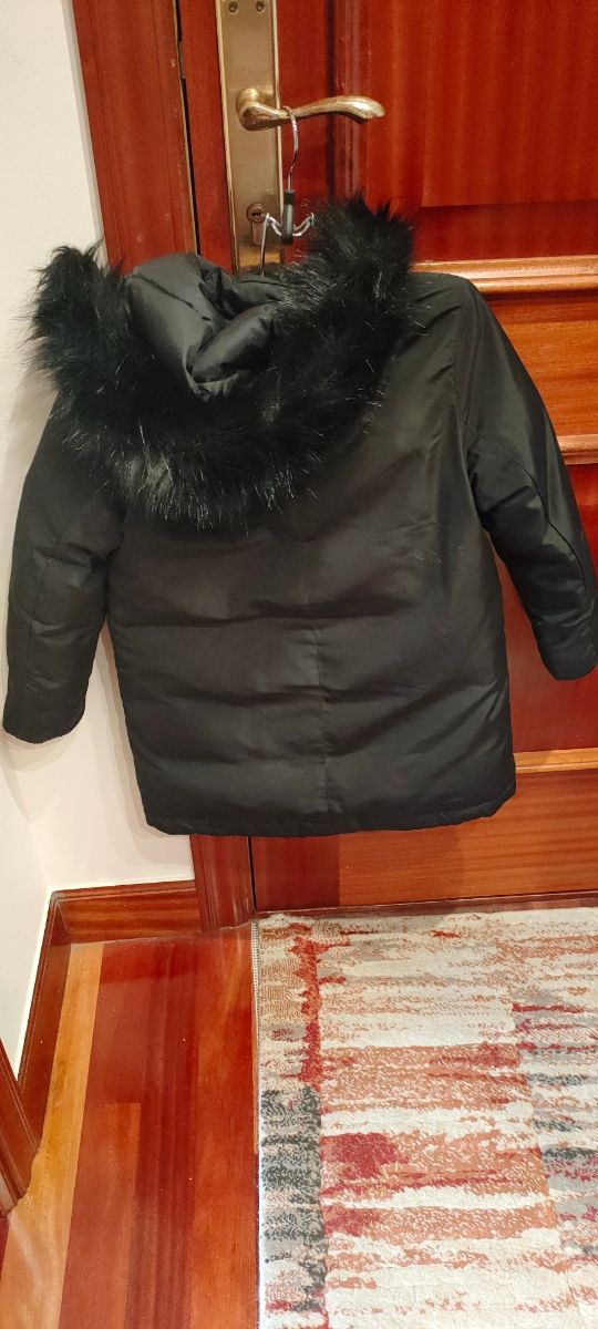 Chaqueta niña/o acolchada negra choto