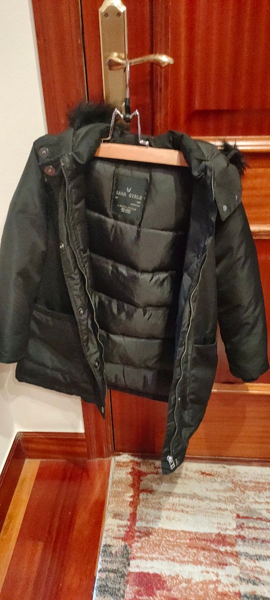 Chaqueta niña/o acolchada negra choto