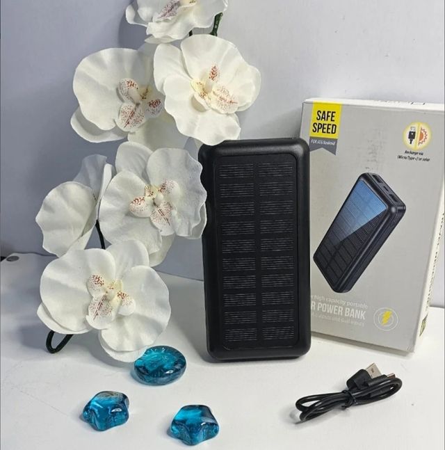 Powerbank cargador portátil 30.000 mAh solar