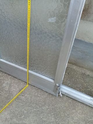 Puerta aluminio cristal 