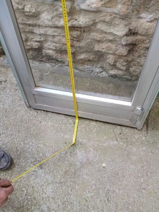 Puerta aluminio cristal 