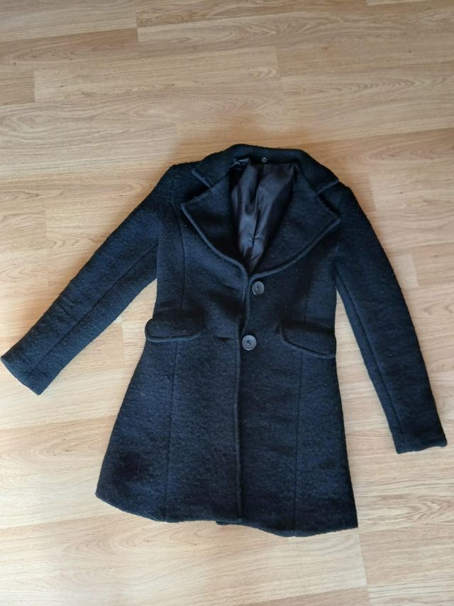 Abrigo de paño talla S