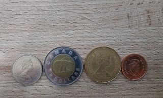 4 monete dollari - Cents Canada