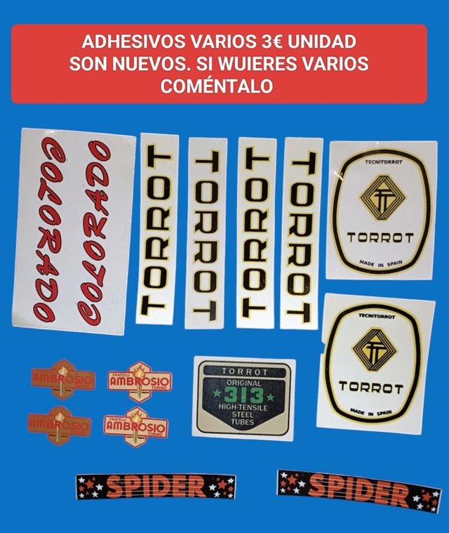 BMX torrot, Ambrosio adhesivos 