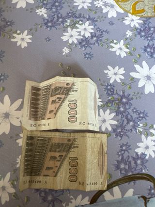 Banconote 1000 lire marco polo 6 gennaio 1982