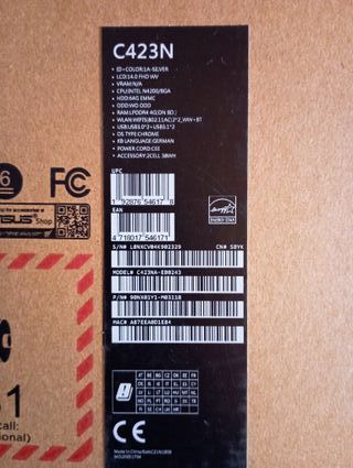 Nueva Asus Chromebook C423 ,14 pulgadas