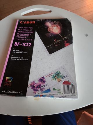 CANON BF-102 print film 20 fogli a4