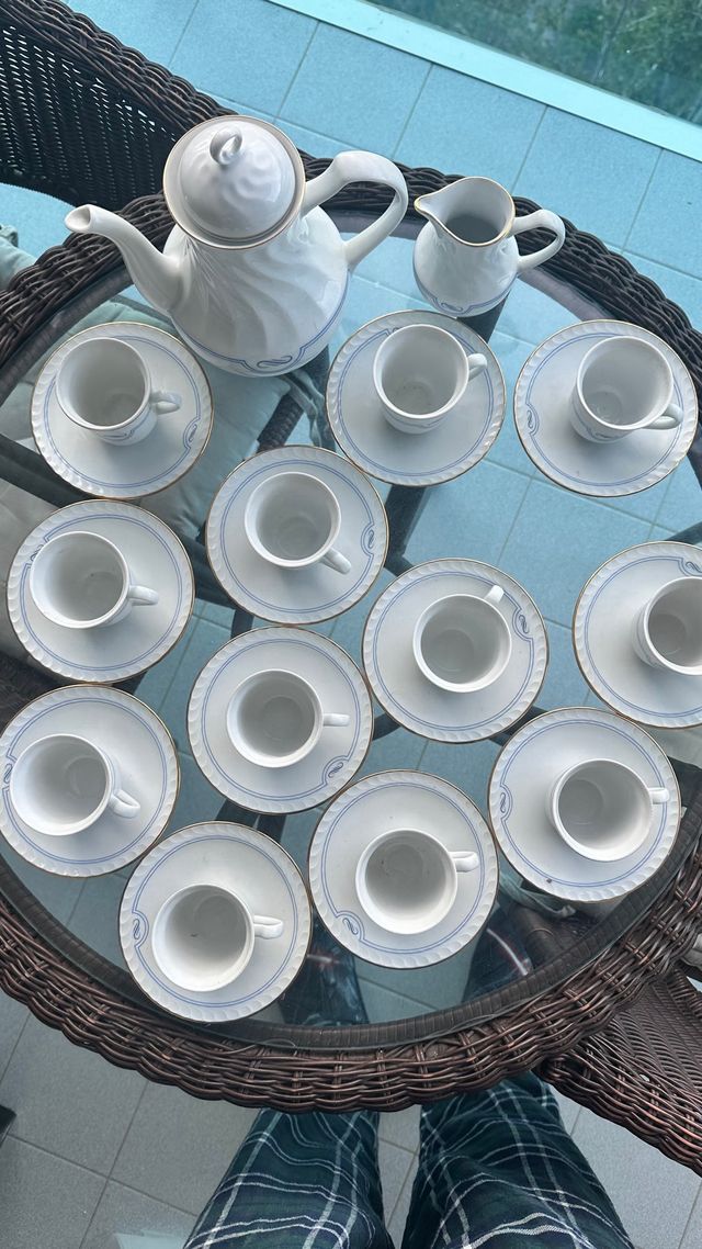 JUEGO CAFE TE PORCELANA 12 SERVICIOS SPAIN