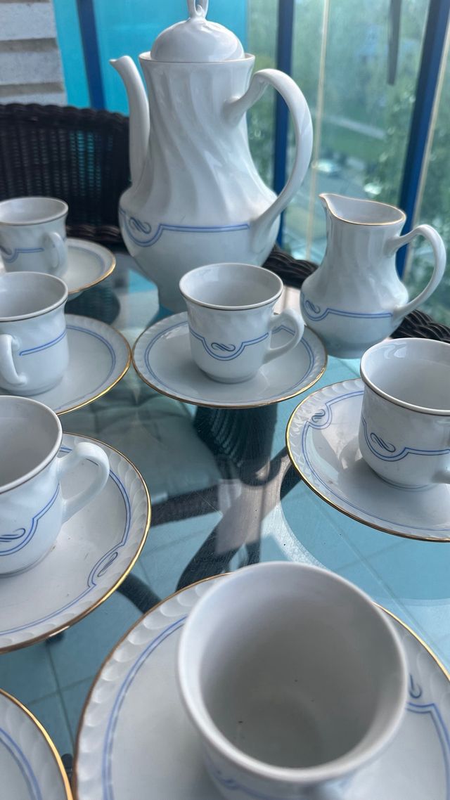 JUEGO CAFE TE PORCELANA 12 SERVICIOS SPAIN