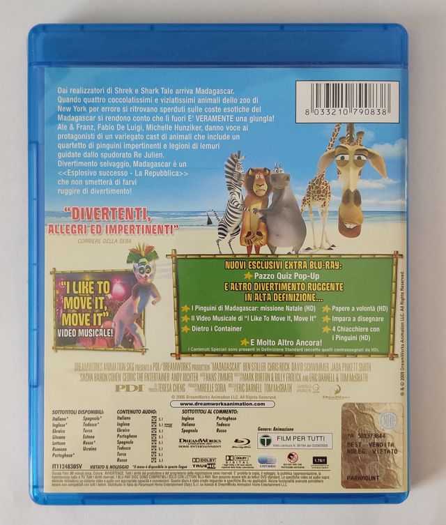 Madagascar (blu-ray)