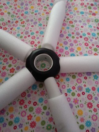  Supporto a rotelle per sedia da ufficio bianco