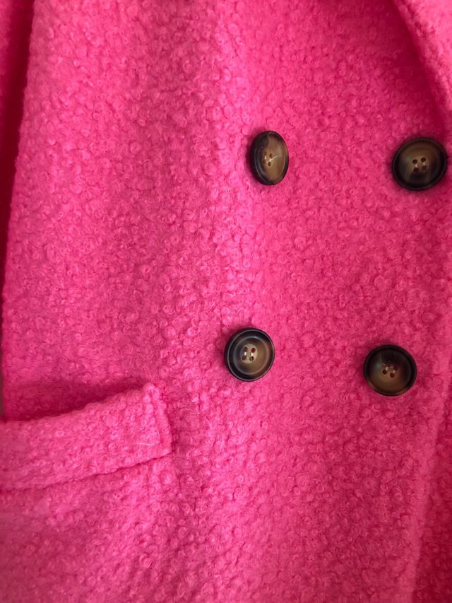 Abrigo rizo rosa