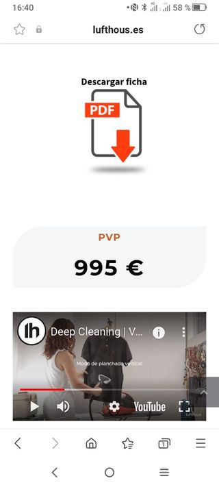 Centro de planchado y aspiradora de lim