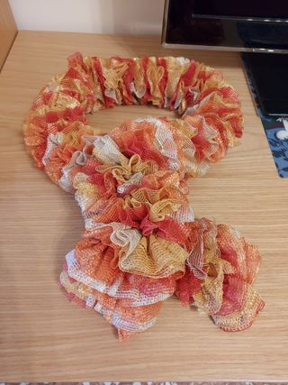 Halloween Sciarpa vaporosa artigianale a balze