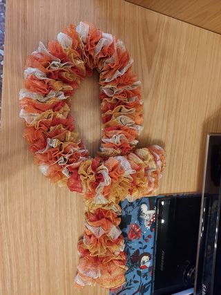 Halloween Sciarpa vaporosa artigianale a balze