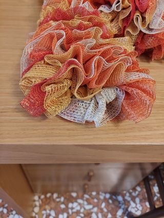 Halloween Sciarpa vaporosa artigianale a balze