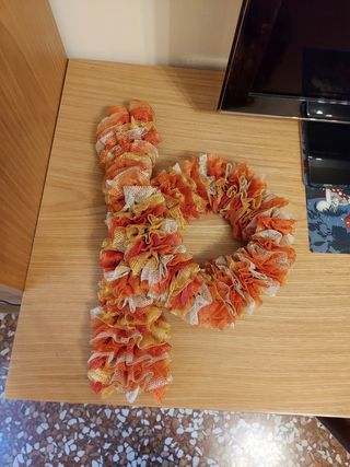 Halloween Sciarpa vaporosa artigianale a balze