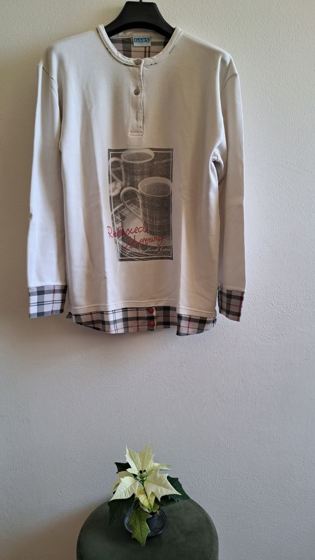 Pigiama donna Gary in caldo cotone TG L