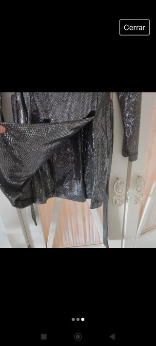 Blazer vestido lentejuelas Stradivarius 