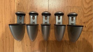 Juego de 5 soportes clip para baldas