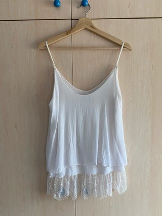 Camiseta tirantes blanca mujer
