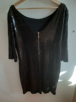 Vestido negro Nochevieja, fiesta