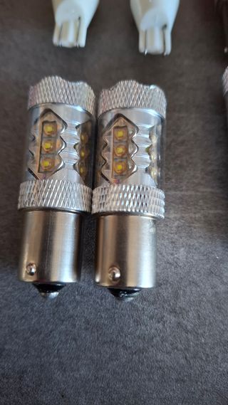 Lote lâmpadas LED cob cree P21W