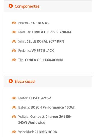 Bicicleta eléctrica orbea keram 30 xl
