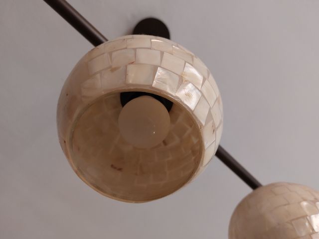 Lampara de 3 focos blancos