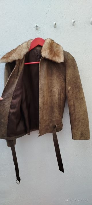 Cazadora de piel