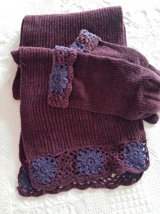 Juego bufanda y guantes.