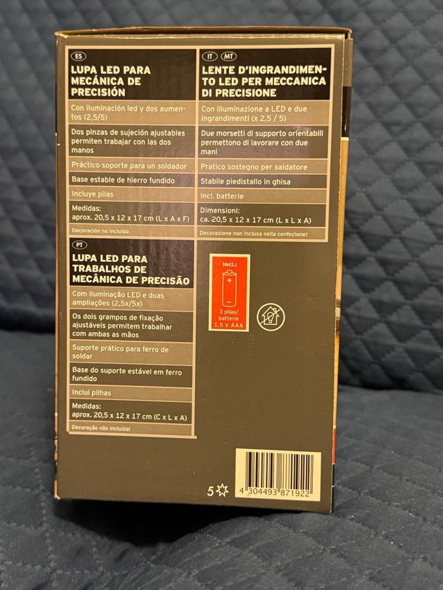 Sostegno per saldatore con lente POWERFIX