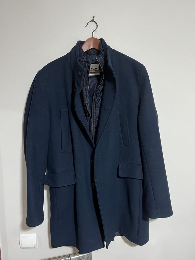 Chaqueta Zara Talla L Azul Marino