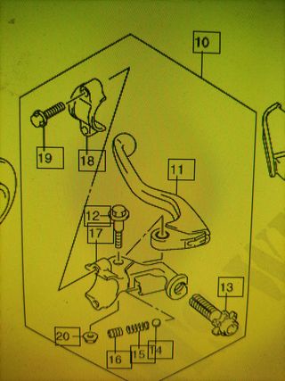 Conjunto manetas Suzuki RMZ 450 2011