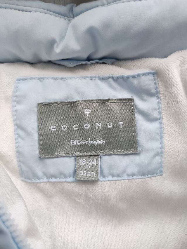 2 chaquetones azul celeste 24meses