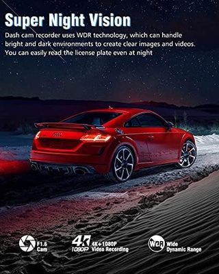 Dashcam 4K Ultra Angular y Aparcamiento · Nuevo