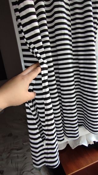 Falda larga a rayas