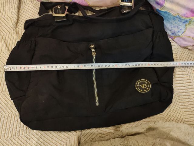 Bolso tela negro grande nuevo