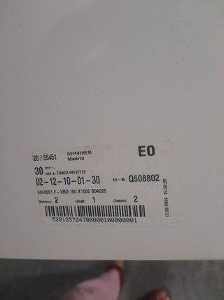 Tubo conducción ventilación placa Beco