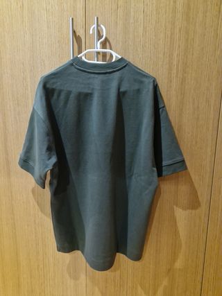 Camiseta Hombre Zara Oversized Verde