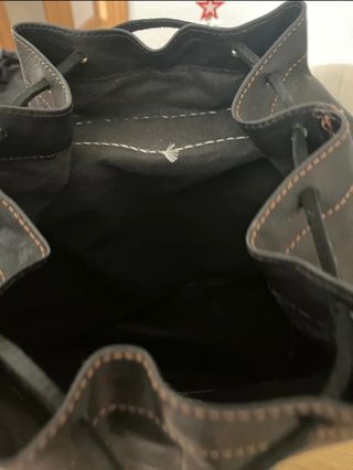 Mochila cuero auténtico sin usar