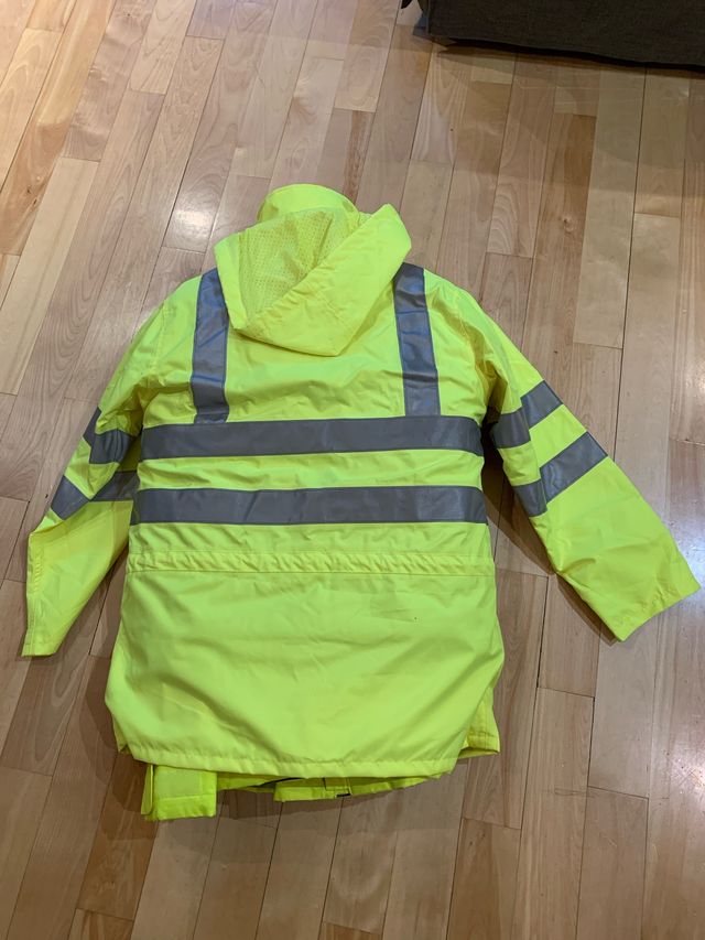 Chubasquero de trabajo reflectante