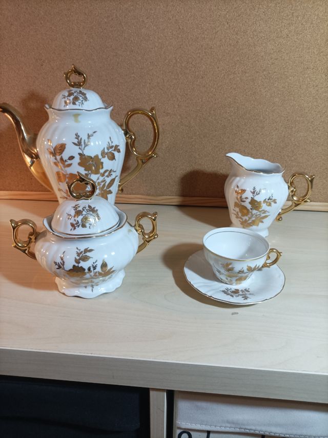 Juego café porcelana