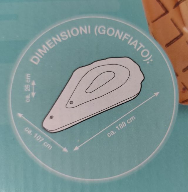 Materassino gonfiabile "Cono gelato"