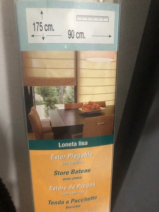Estores blanco crudo