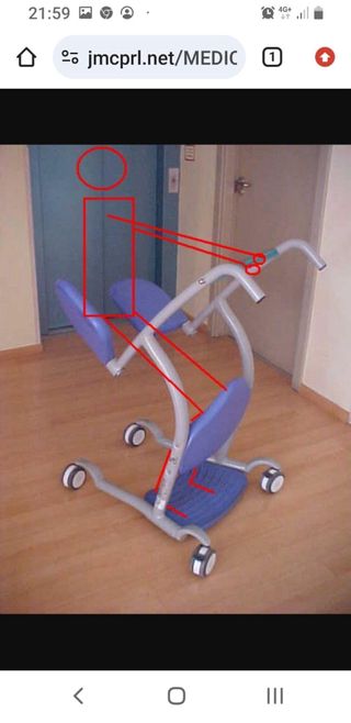 Grua Elevador, Unid trasporte pacientes 120k